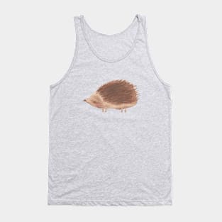 Little Forest Cute Hedgehog Illustration Tank Top